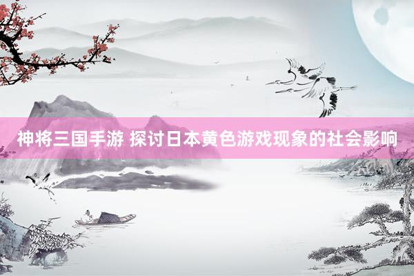 神将三国手游 探讨日本黄色游戏现象的社会影响