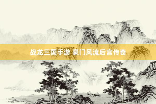 战龙三国手游 豪门风流后宫传奇