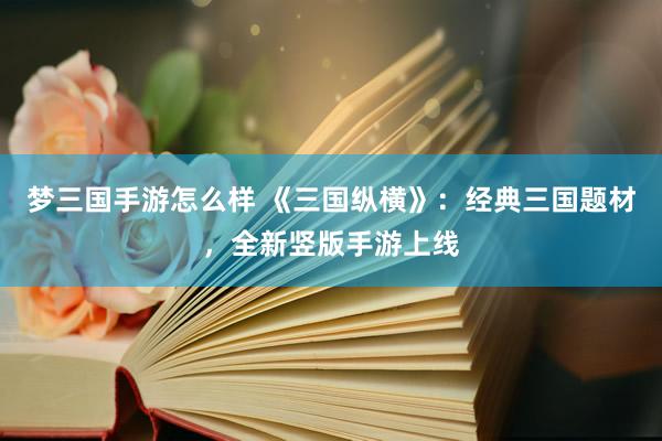 梦三国手游怎么样 《三国纵横》：经典三国题材，全新竖版手游上线
